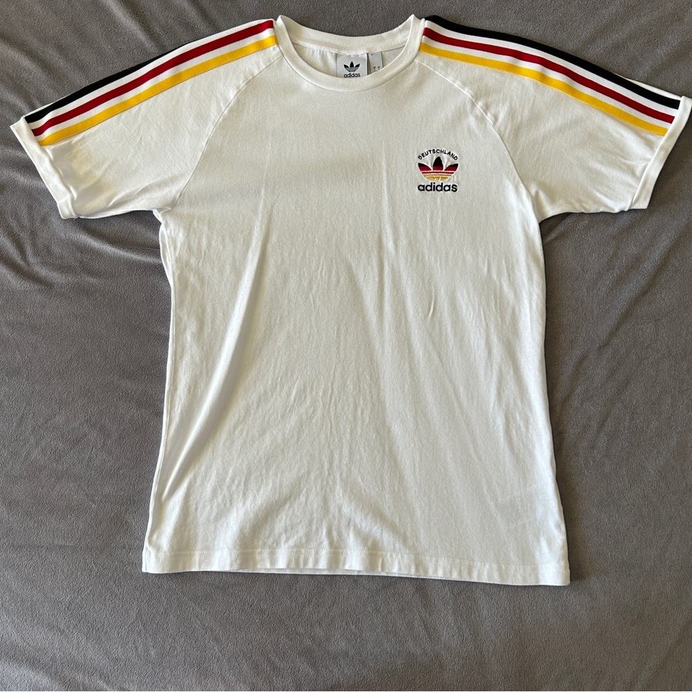 Adidas Germany T Shirt | size small, white